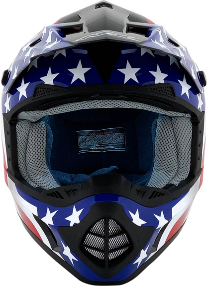 AFX FX-17 Helmet - Flag - Black - XL 0110-2372