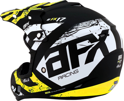 AFX FX-17 Helmet - Attack - Matte Black/Hi-Vis Yellow - 2XL 0110-7177