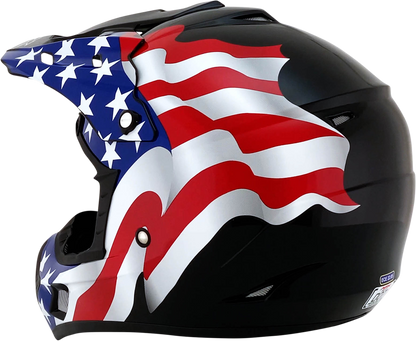 AFX FX-17 Helmet - Flag - Black - 2XL 0110-2373