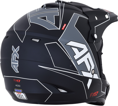 AFX FX-17 Helmet - Aced - Matte Black/White - 2XL 0110-6493