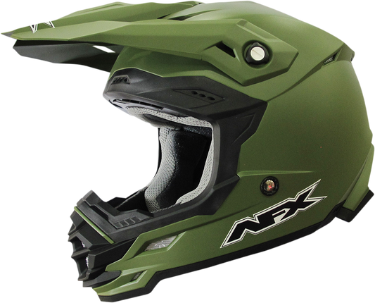 AFX FX-19R Helmet - Matte Olive - Large 0110-7042