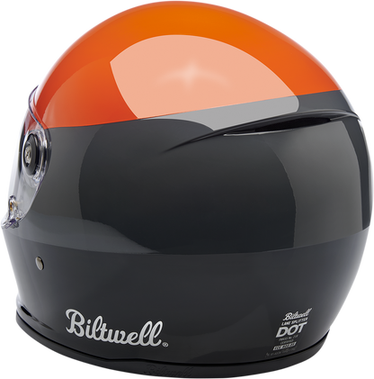 BILTWELL Lane Splitter Helmet - Gloss Podium Orange/Gray/Black - 2XL 1004-550-106