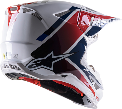 ALPINESTARS Supertech M10 Helmet - Meta 2 - MIPS® - White/Red/Blue - 2XL 8300422-2378-2X