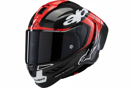 ALPINESTARS Supertech R10 Helmet - Element - Carbon/Red/White - Medium 8200324-1363-M