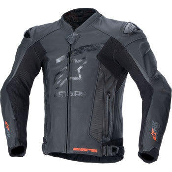 ALPINESTARS GP Plus R v4 Rideknit® Leather Jacket - Black/Black - US 44 / EU 54 3100324-1100-54