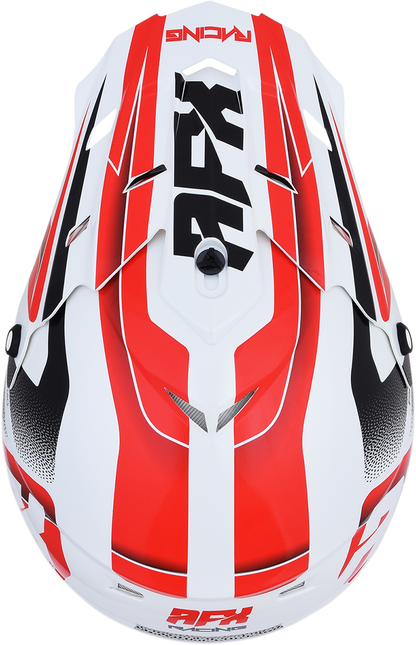 AFX FX-17 Helmet - Force - Pearl White/Red - Medium 0110-5245