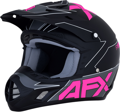 AFX FX-17 Helmet - Aced - Matte Black/Pink - XS 0110-6509