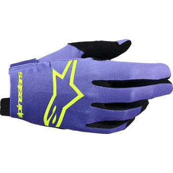 ALPINESTARS Radar Gloves - Purple/Fluo Yellow - Medium 3561824-3175-M