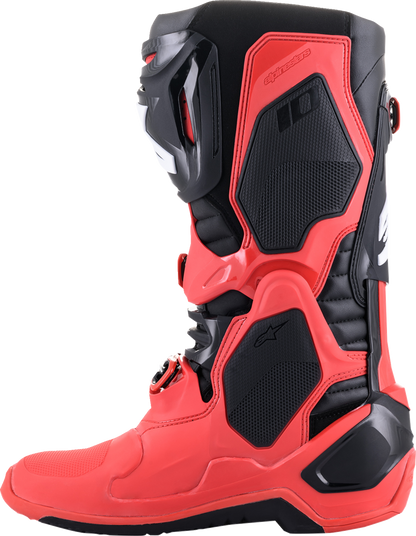 ALPINESTARS Tech 10 Boots - Black/Red Fluorescent - US 7 2010020-1030-7