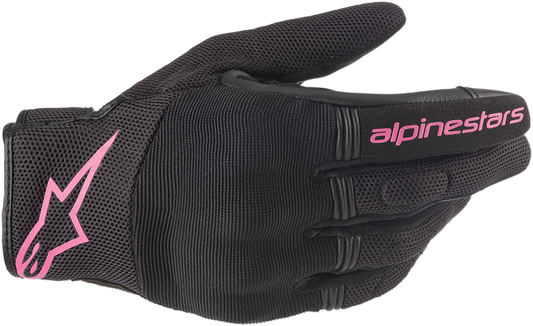 ALPINESTARS Women Copper Gloves - Black/Fuchsia - XS 3598420-1039-XS