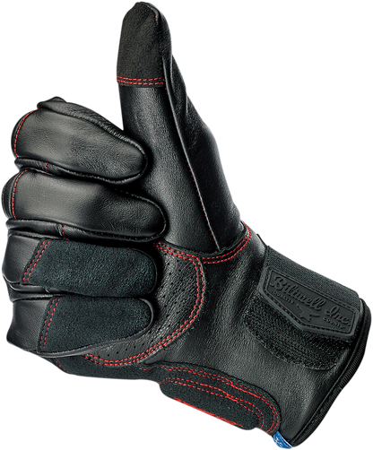 BILTWELL Belden Gloves - Redline - Small 1505-0108-302