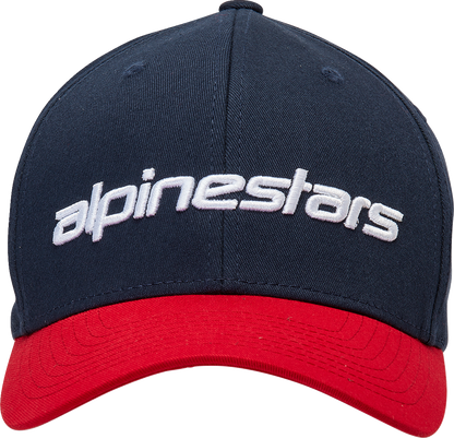 ALPINESTARS Linear Hat - Navy/Red - Small/ Medium 1230810057030SM