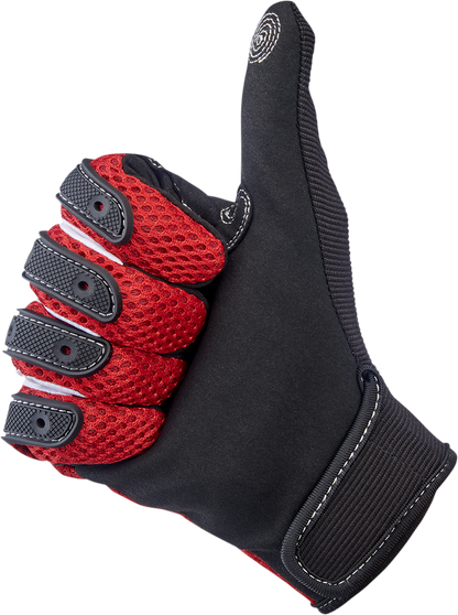 BILTWELL Anza Gloves - Red - Large 1507-0801-004