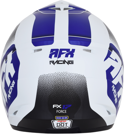 AFX FX-17 Helmet - Force - Pearl White/Blue - XS 0110-5237