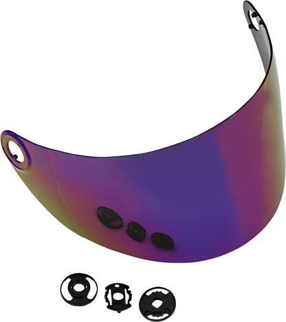 BILTWELL Gringo S Gen 2 Shield - Flat - Rainbow Mirror 1111-223