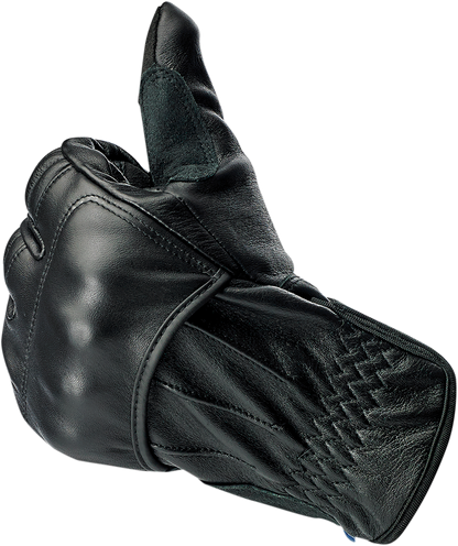 BILTWELL Belden Gloves - Black - Medium 1505-0101-303