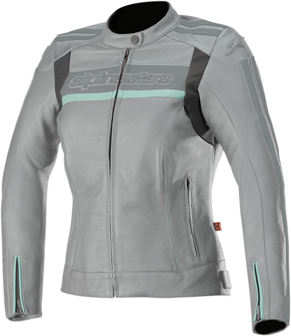 IN STOCK ALPINESTARS Stella Dyno v2 Jacket - Gray/Aqua - US 2 / EU 38 3112518-904-38 004025524 2813-0798