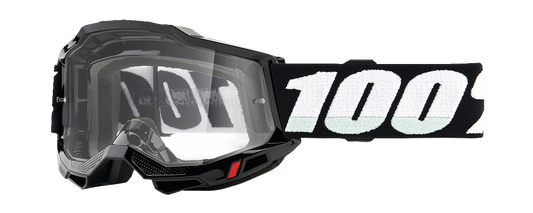 100% Accuri 2 Junior Goggles - Black - Clear 50024-00010