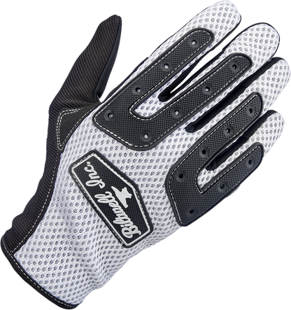 BILTWELL Anza Gloves - White - Medium 1507-0401-003