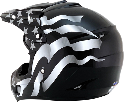 AFX FX-17 Helmet - Flag - Stealth - XL 0110-2366