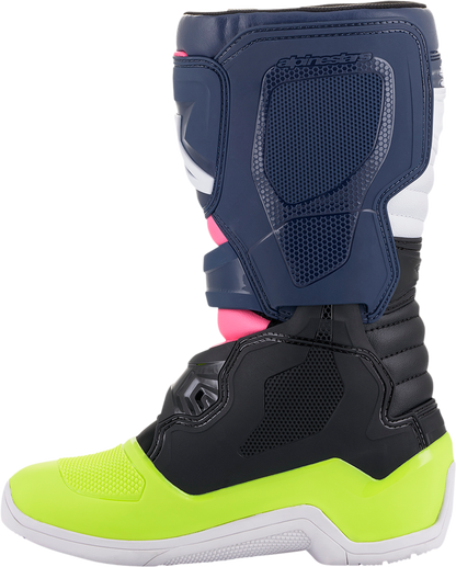 ALPINESTARS Tech 3S Boots - Black/Blue/Pink/White/Yellow - US 7 2014018-1176-7
