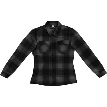 ICON Women's Fallblock CX Flannel Jacket - Black - Large 2822-1672