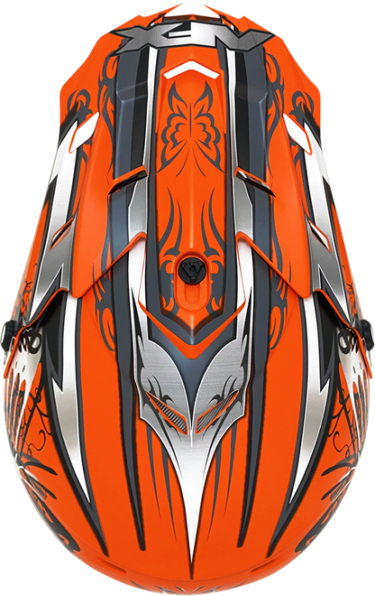 AFX FX-17Y Helmet - Butterfly - Matte Orange - Large 0111-1383