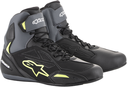ALPINESTARS Faster-3 Drystar® Shoes - Black/Gray/Yellow - US 10 2540719175-10