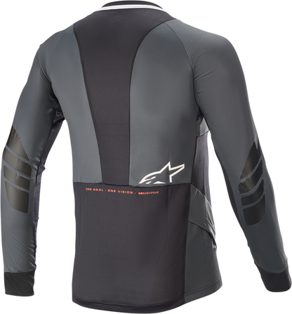 ALPINESTARS Drop 8.0 Long-Sleeve Jersey - Black/Coral - 2XL 1766921-1793-2X