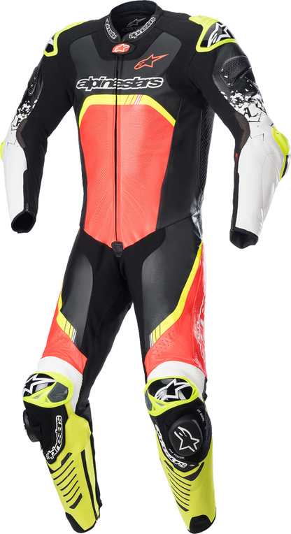 ALPINESTARS GP Tech Suit v4 - Black/Red Fluorescent/Yellow Fluorescent - US 42 / EU 52 3156822-1355-52