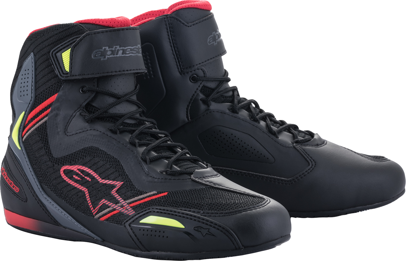 ALPINESTARS Faster-3 Rideknit® Shoes - Black/Red/Yellow - US 8.5 25103191369