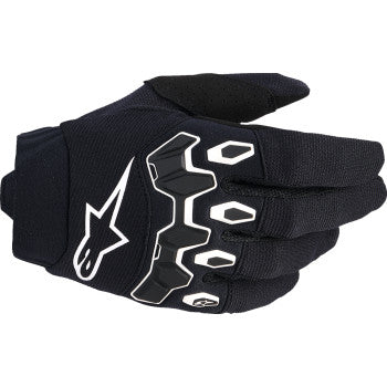 ALPINESTARS Youth Full Bore V2 Gloves - Black/White - Large 3540226-12-L