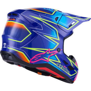 ALPINESTARS SM7 Helmet - Cast - Gloss/Blue/Pink/Yellow Fluo - XS 8302626-7254-XS
