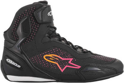ALPINESTARS Stella Faster-3 Rideknit Shoes - Black/Yellow/Pink - US 9.5 251052014400