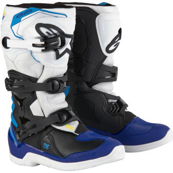 ALPINESTARS Youth Tech3S Boots - White/Black/Blue - US 2 2014024-2179-2