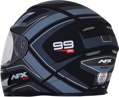 AFX FX-99 Helmet - Recurve - Matte Black/Gray - Small 0101-11136