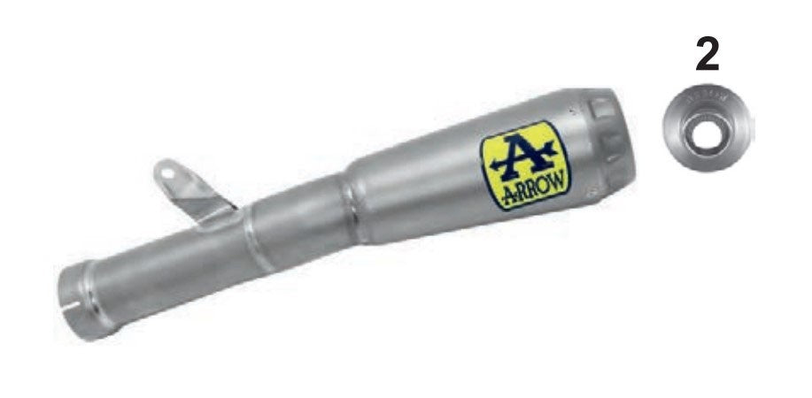 71155PR  Arrow Pro-Race Full Titanium Slip-on Exhaust for Honda CBR1000RR-R 2020-2023