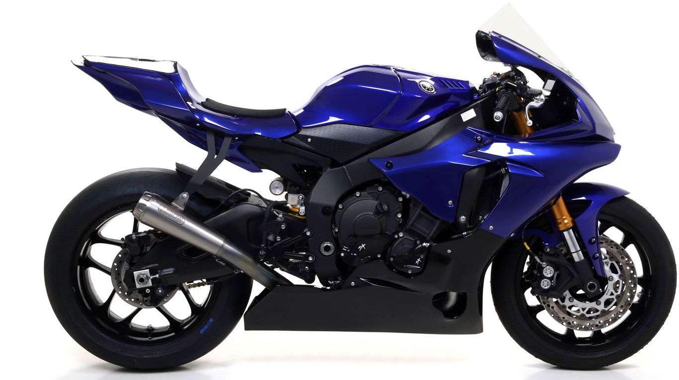 Arrow Exhaust Muffler + Mid Pipe Arrow Race-Tech Titanium YAMAHA YZF R1 /M  2020- 2025 71179hcp