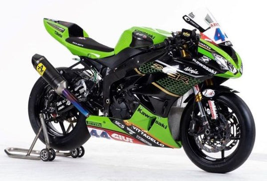 Arrow Competition Full Exhaust System, Carbon Fiber with titanium Collector ZX-6R 09-23 71209MKZ