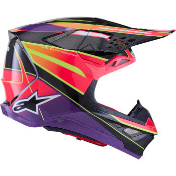 ALPINESTARS Supertech M10 Helmet - MIPS® - Era - Gloss Pink/Violet/Yellow Fluo - Large 8301223-3145-L
