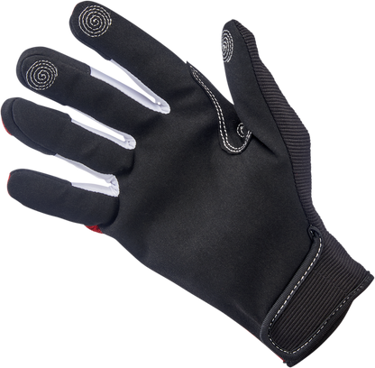 BILTWELL Anza Gloves - Red - Large 1507-0801-004