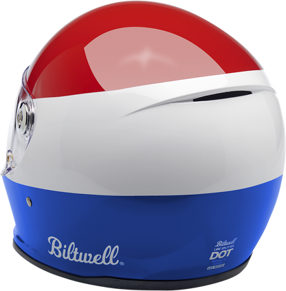 BILTWELL Lane Splitter Helmet - Gloss Podium Red/White/Blue - 2XL 1004-549-106