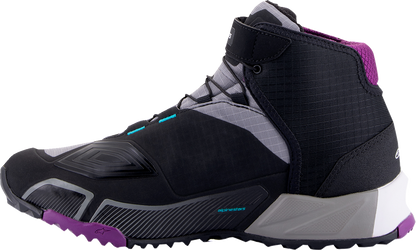 ALPINESTARS Stella CR-X Drystar® Shoes - Black/Gray/Teal/Purple - US 8.5 2611523137085