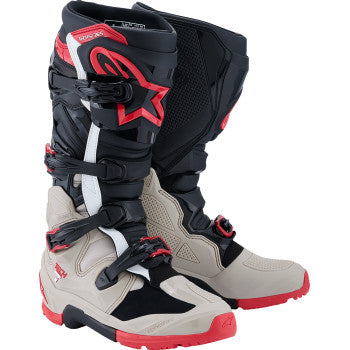 ALPINESTARS Tech 7 Enduro Boots - Black/Light Gray/Bright Red - US 11 2010426-1903-11
