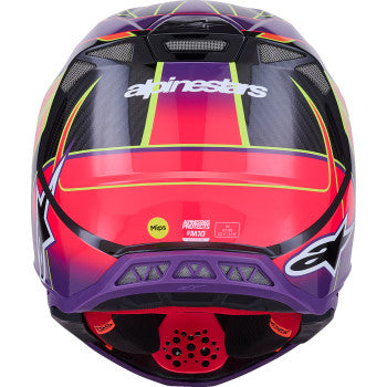 ALPINESTARS Supertech M10 Helmet - MIPS® - Era - Gloss Pink/Violet/Yellow Fluo - XS 8301223-3145-XS