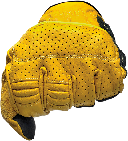 BILTWELL Borrego Gloves - Gold/Black - Large 1506-0701-304