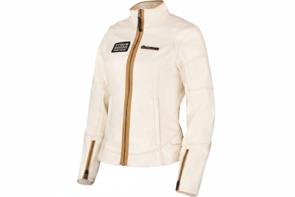 ICON Women's Tuscadero3™ Jacket - White - Large 2822-1778