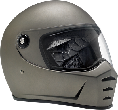 BILTWELL Lane Splitter Helmet - Flat Titanium - Medium 1004-803-103