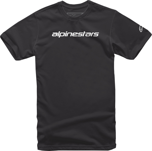 ALPINESTARS Linear Wordmark T-Shirt - Black/Gray - 2XL 12127202010112X