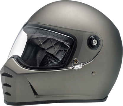 BILTWELL Lane Splitter Helmet - Flat Titanium - Large 1004-803-104